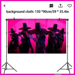 Saja Boys K Pop Demon Hunters Birthday Party Background Banner